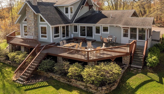 Luxury on North Long Lake in a Private Estate. Relax in the Saltwater Hot Tub!