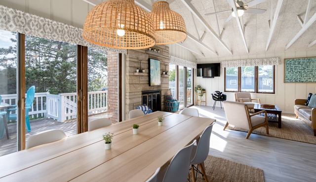 Mid-Century Retreat | Walk to Beach | Sunset Deck