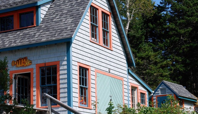 Mid-Coast Maine Island Boathouse: a Kayaker's Dream.