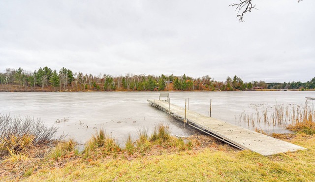 Minong Flowage Cabin w/Fire Pit & Dock!