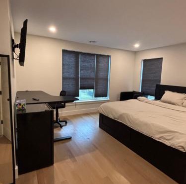 Modern bedroom in Weymouth with private bath