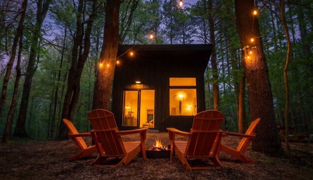 Modern woods cabin w/full bath & kitchen - 01