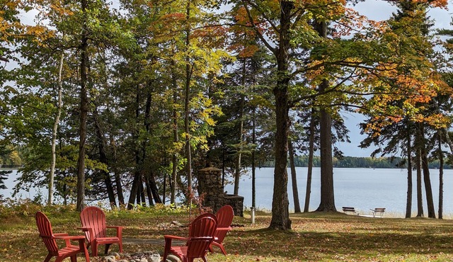 Modern year-round lake home on Big Sand Lake. Easy access to the soo-line trail.