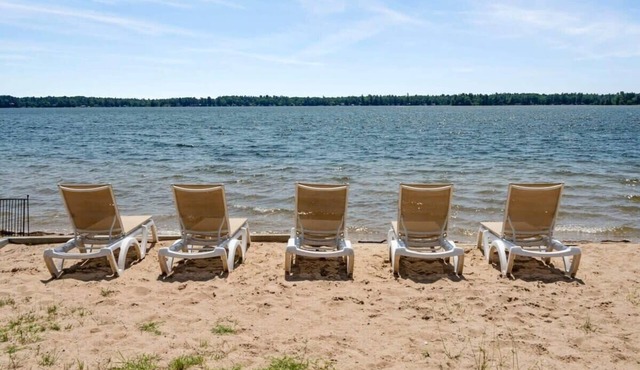 Multi-units with lake views and beach access