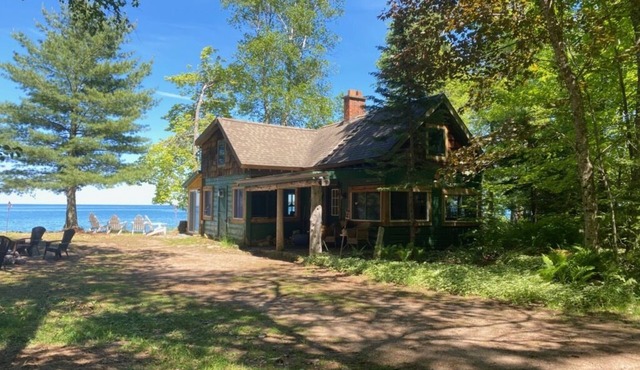 Near Munising.and and Snowmobile trails