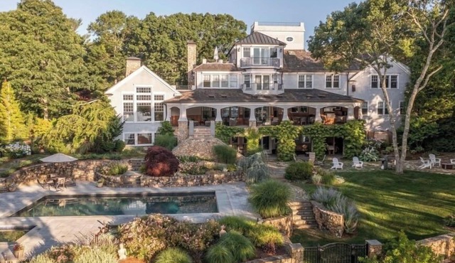 NEW for 2026! Views of Cotuit Bay, pool, dock, beach area & hot tub RPMS156