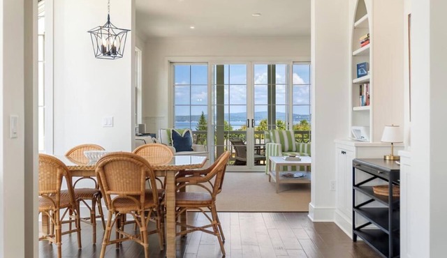 Now booking for Summer 2026! Stunning panoramic lake views in downtown Petoskey!