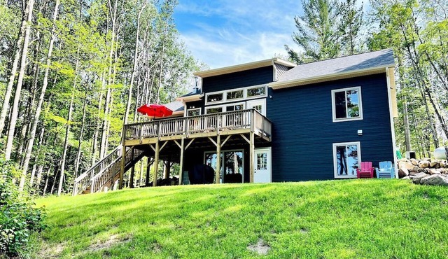 Outstanding Retreat with Dock, Game Space and Lake Views in Wisconsin