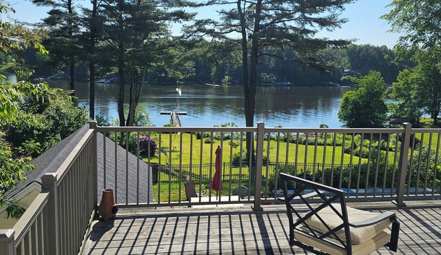 Piscataqua River Waterfront Studio, swimming pool and dock for kayaks and SUPS