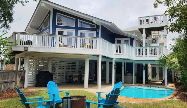 🏖️Private Pool | Golf Cart | Game Room | Fire Pit | Blue Betty🌊