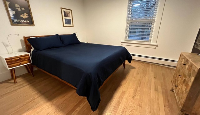 Quiet, private 1 bedroom garden apt near Harvard/MIT, sleeps 4 adults + 1 infant