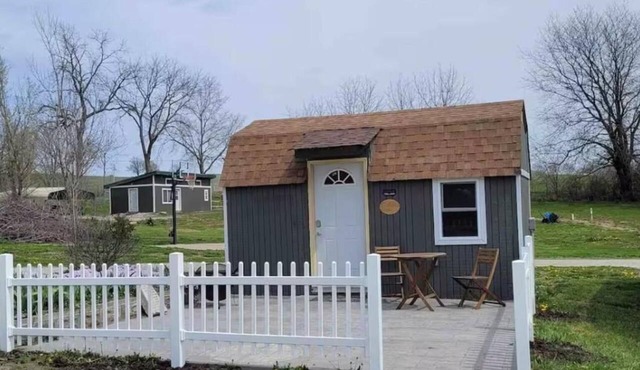 Relax & Explore in our Tiny Cabin for two at AOK Campground