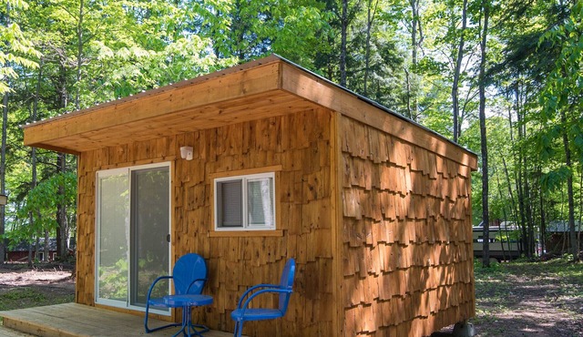 Rustic bungalow located within a campground
