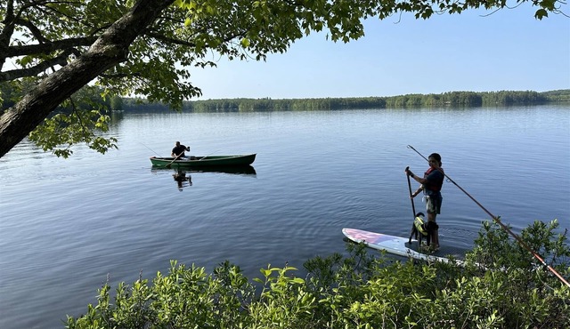SANDY BEACH ON THOMAS POND