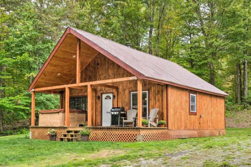 Secluded 2BR Cabin w Hot Tub, Pond, Trails, WiFi