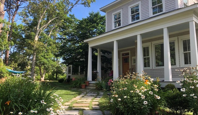 Secluded 4 bed home on the bike path, 2 acres, and .5 m from Nobska Beach