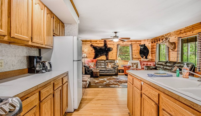 Secluded dog-friendly home with dock, woodstove, porch, firepit, kayaks, & bikes