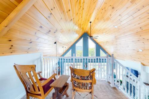 Secluded hilltop home with beautiful Cadillac Mountain view and multiple decks