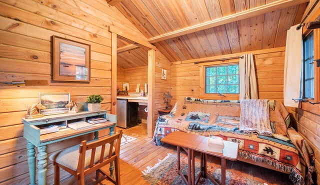 Secluded in the woods of a 40 acre property