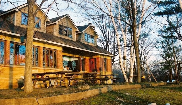 Secluded Lodge Retreat with a Lake View and Private Beach!