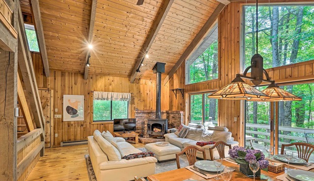 Serene Berkshires Cabin w/ Deck & Fire Pit!