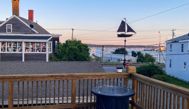 Snowbird-friendly house with alfresco deck, harbor view, & W/D - walk everywhere