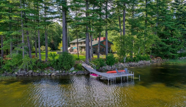 Spectacular Maine Lake House with private waterfront near Bates College
