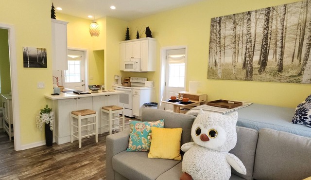 Studio sleeps 4 with Full RV hookup & AC