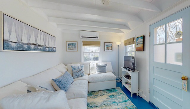 Stunning home on the bay with fantastic views, central AC, W/D, & water access