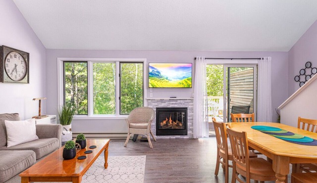 Stylish family fun-Cranmore Mountain-AC-Fireplace