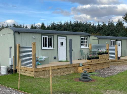 The Swallow Shepherds Hut at Bee Happy Breaks Scotland