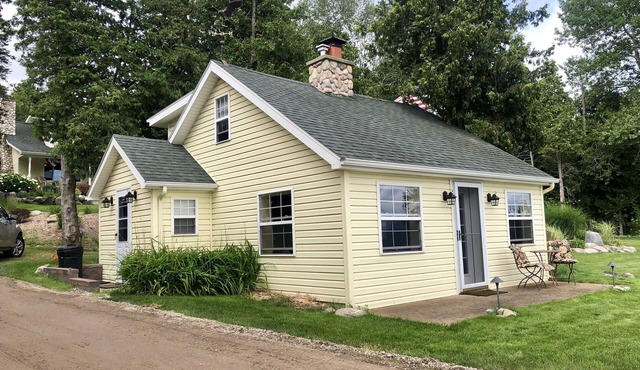The Yellow Cottage by the Lake