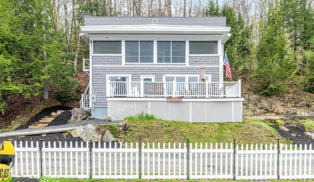 This newly renovated lake house is the perfect year-round getaway.