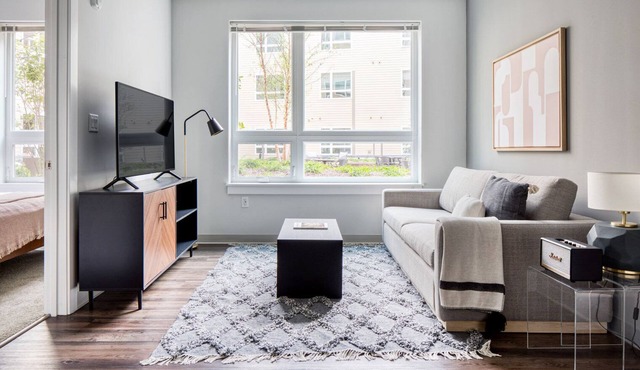 Trendy Brighton 1BR w/W/D, Gym, near T, Shops + Dining, by Blueground