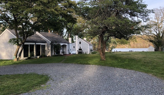 Truly antique Cape Cod house with its own beach on Scargo Lake near bay