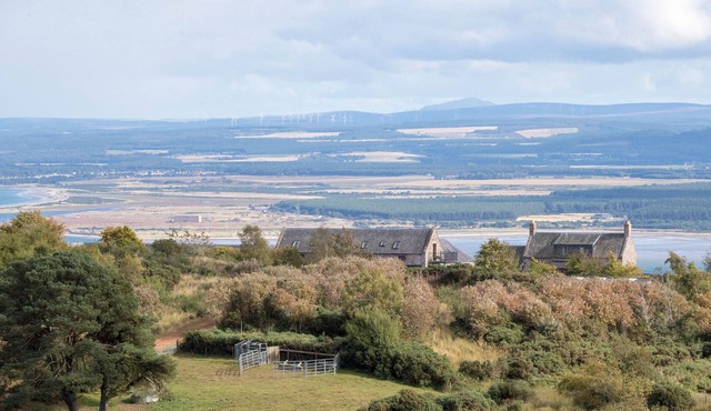 Uninterrupted sea views across the Moray Firth home to dolphins