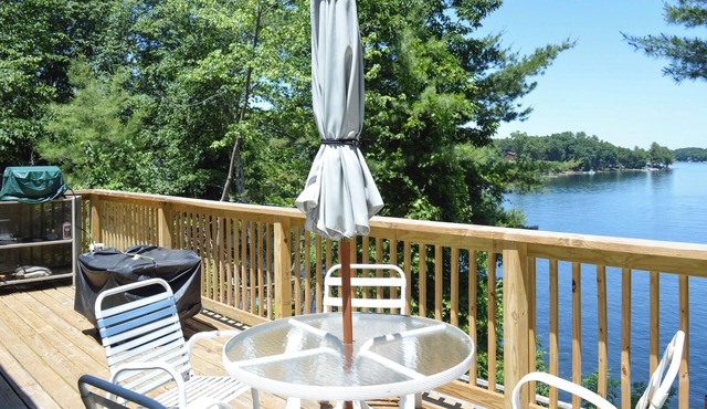 Unique Island Stay w/Dock! Southwick Lake House