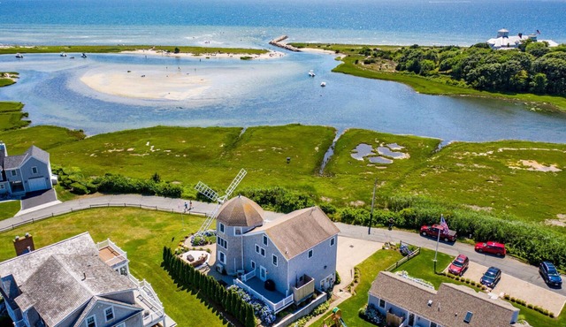Unique oceanfront windmill with breathtaking views of Nantucket Sound.