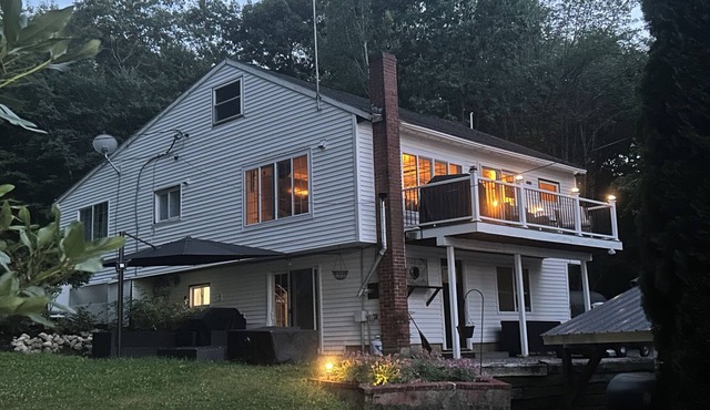 Unique rental with two houses on the lake in charming Lyman with AC, WiFi