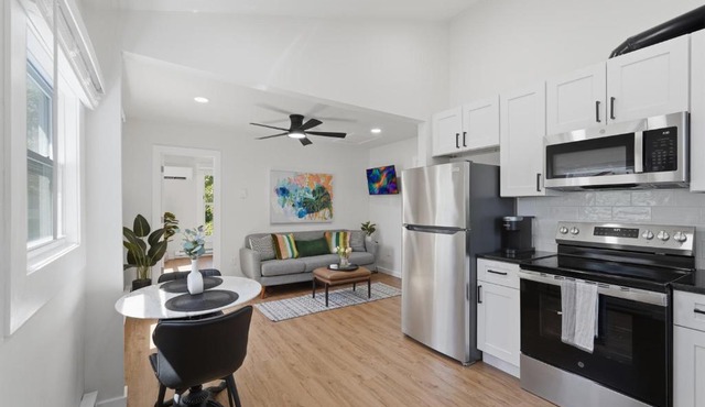 Walk to Depot Town - Private Deck & King Bed