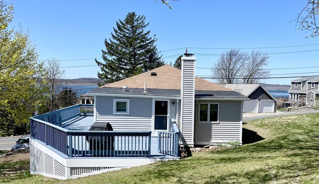 Water views of Plum Island sound and access to private, sandy beach