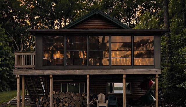 Waterfront Cabin with Private Lake Access & Fire Pit
