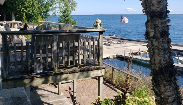 Waterfront cottage with private marina.