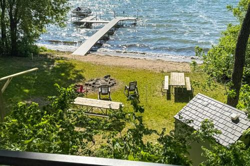 Waterfront Leech Lake Cabin: Dock, Fire Pit, Deck