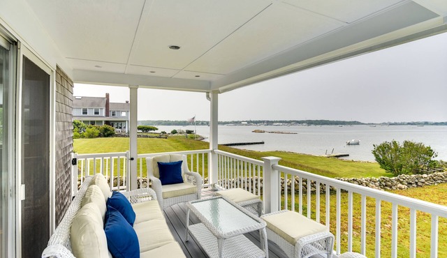 Waterfront Massachusetts Vacation Rental w/Deck