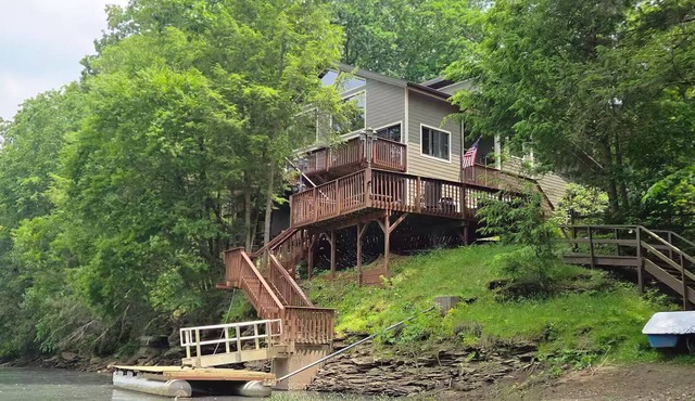 Waterfront Oasis on 2 Acres: Private Dock + Allegheny Access