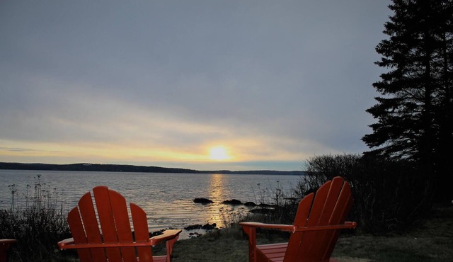 Waterfront, sunsets, 10 steps to water, heated, hiking, pets, Cutler Beach House