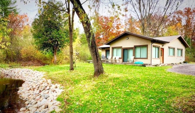 Woods & Water Cabin - Fish or Kayak on Pere Marquette River near Ludington, MI.