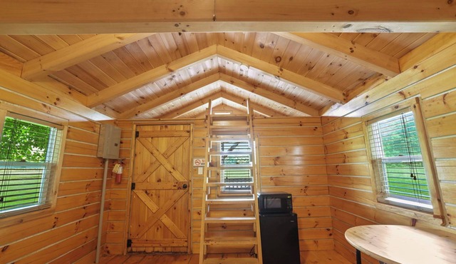 Yeti Rustic Cabin at Hocking Hills + Largest Bounce House