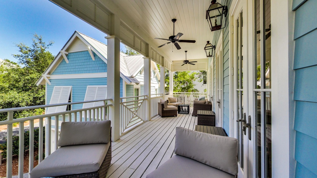Photo of Patio Balcony in Watercolor